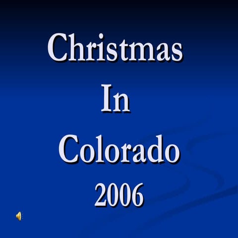 Christmas In Colorado!
