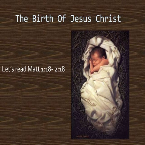 Christmas 2017, Matt 1;18  2;18, For unto us a child is born, 