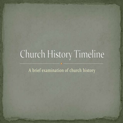 Church History 1