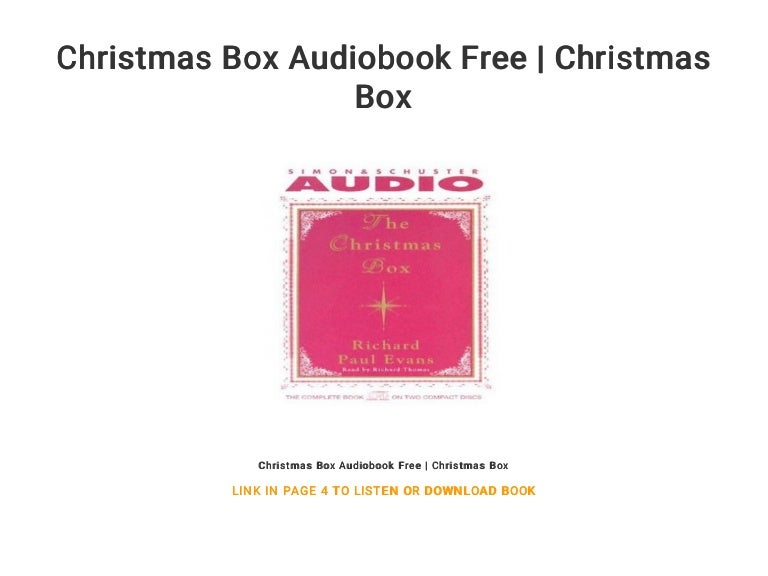 Christmas Box Audiobook Free | Christmas Box