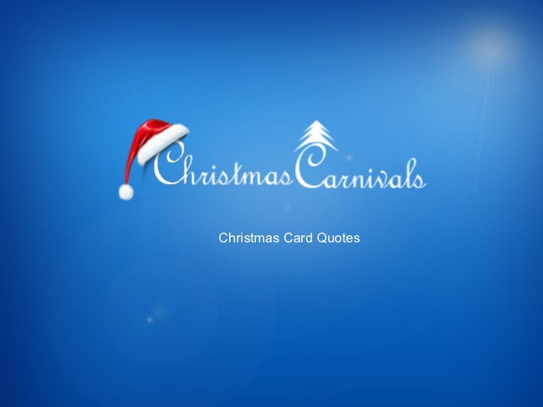 Christmas card quotes