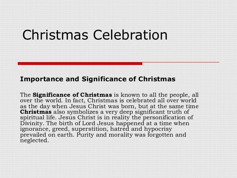 Christmas celebration