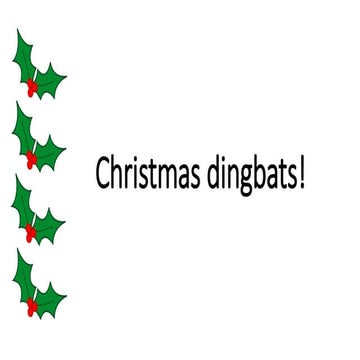 Christmas dingbats | PPT for Free Printable Christmas Dingbats With Answers