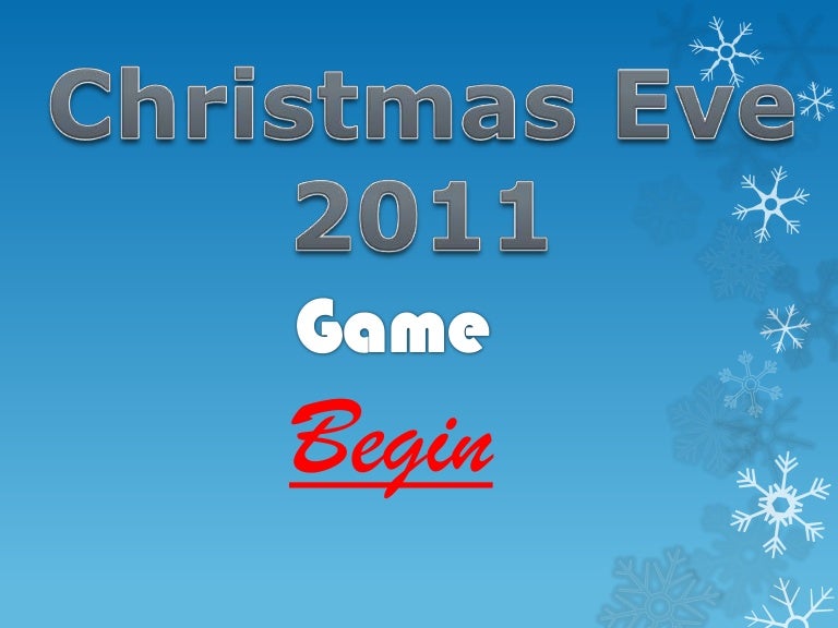 Christmas eve game