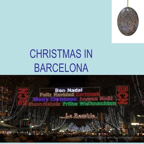 Christmas in barcelona