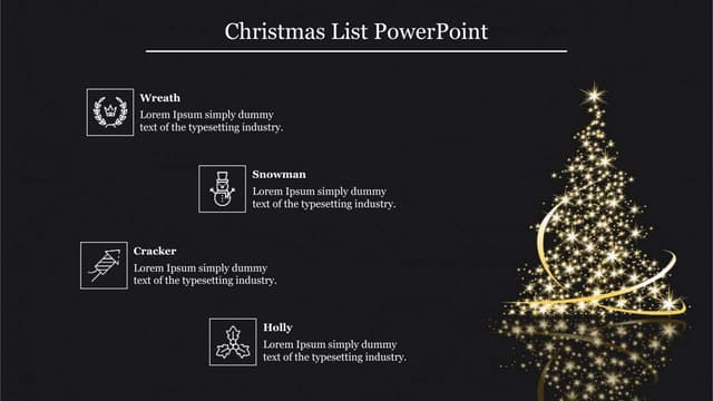 Christmas List Presentation Template pptx Christmas List Presentation Template pptx