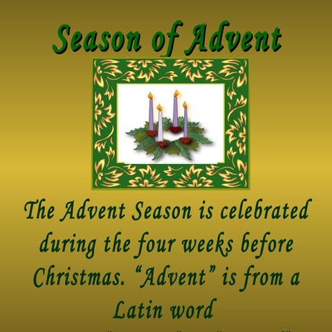 Christmas Advent for Church - 3rd Sunday