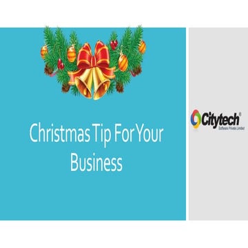 Christmas tip for your business