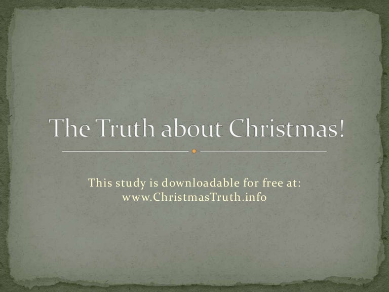 Christmas Truth 