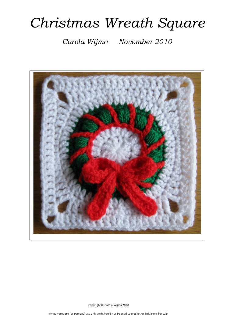Christmas wreath square