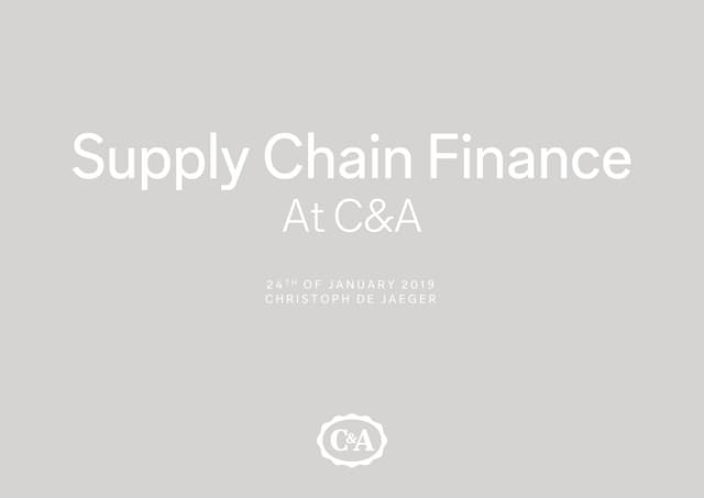 Christoph De Jaeger - C&A