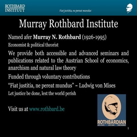 Presentatie Murray Rothbard Instituut - 17 november | ODP