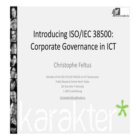 Christophe feltus introduction to iso 38500 v1 0