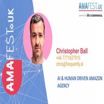 Christopher Ball | AmafestUK | Doing the right things at the right time – How...