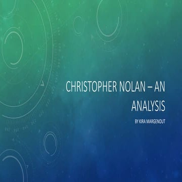 Christopher nolan analysis