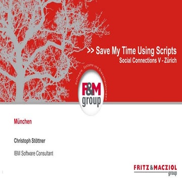 Christoph Stoettner - Save my time using scripts
