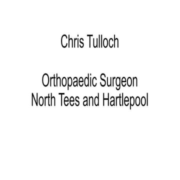 Chris Tulloch, North Tees and Hartlepool NHS Foundation Trust - Open Forum Ev...