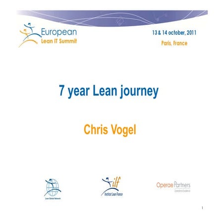 A 7 year lean journey