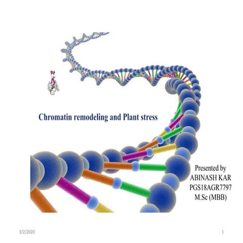 Chromatin remodeling and plant stress | PPT