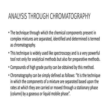 ANALYSIS THROUGH chromatography techniques.pptx