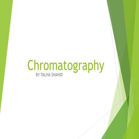 CHROMATOGRAPHY BY TALHA SHAHID PHARM D.pptx