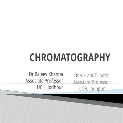 CHROMATOGRAPHY method of standardization