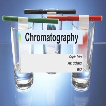 Introduction to chromatography. Adsorption and partition column chromatograph...