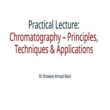 Chromatography, types, techniques, ppt.pptx