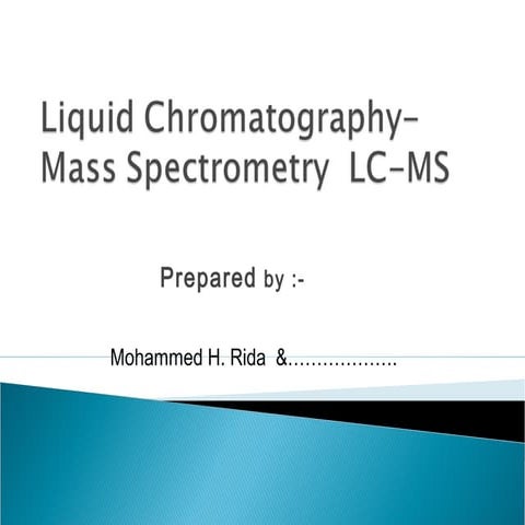 Chromatography lc ms