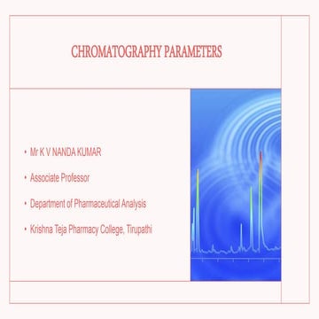 Chromatography parameters