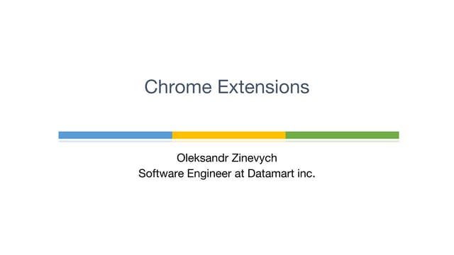 Chrome extensions