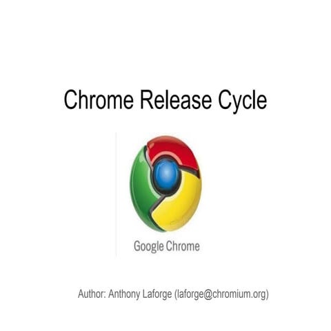 Chrome release cycle
