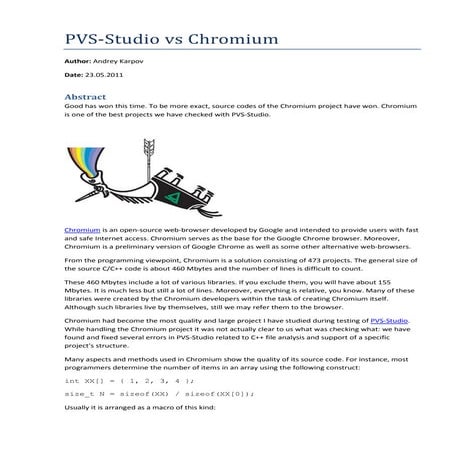 PVS-Studio vs Chromium