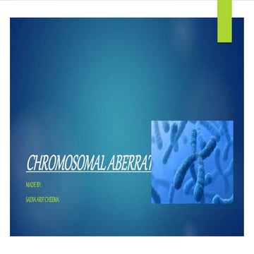 Chromosomal aberration