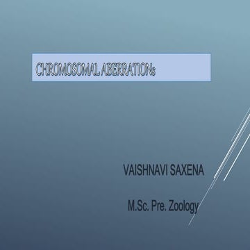 Chromosomal aberrations by Vaishnavi Saxena M.Sc. I year.pptx