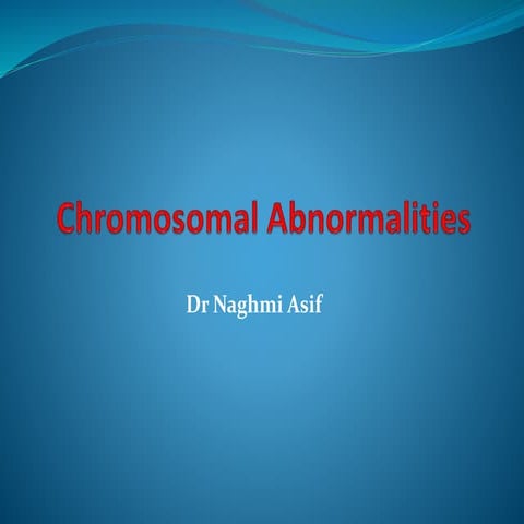 chromosomal disorders and its type and sign symptoms