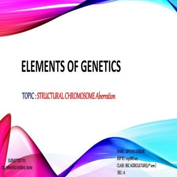  Structural Chromosome aberration ppt