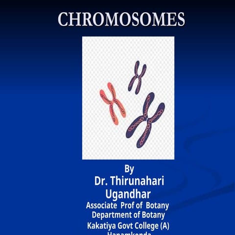 Chromosome Final Today.ppt Thirunahari Ugandhar