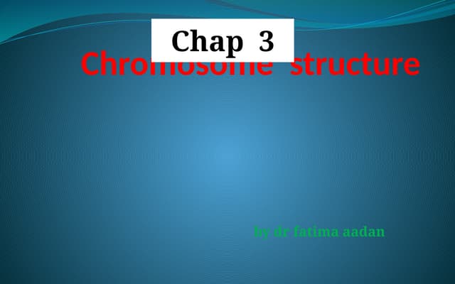 Chromosome Sructure.pptxChromosome Sructure.pptx