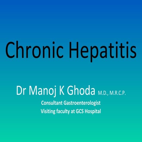 Chronic hepatitis ppt