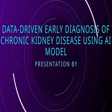 chronic kidney disease  using ai modelss