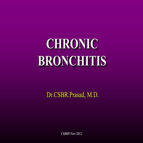 Chronic bronchitis