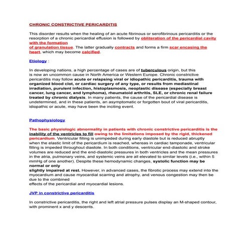 Chronic Constrictive Pericarditis ( based on Harrison's 21st edition ).pdf