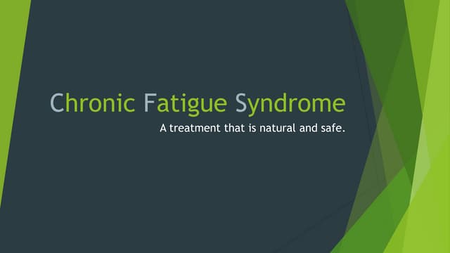 Chronic Fatigue Syndrome (CFS) Treatment