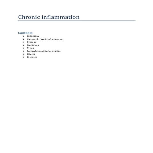 Chronic inflammation