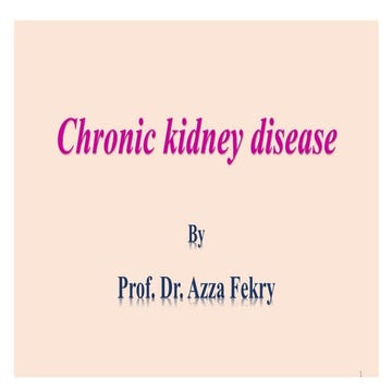 Chronic kidney disease pt internal medicine.ppsx