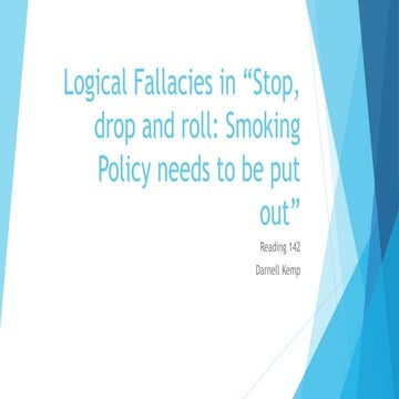 Chronicle  stop, drop, and rolll fallacies