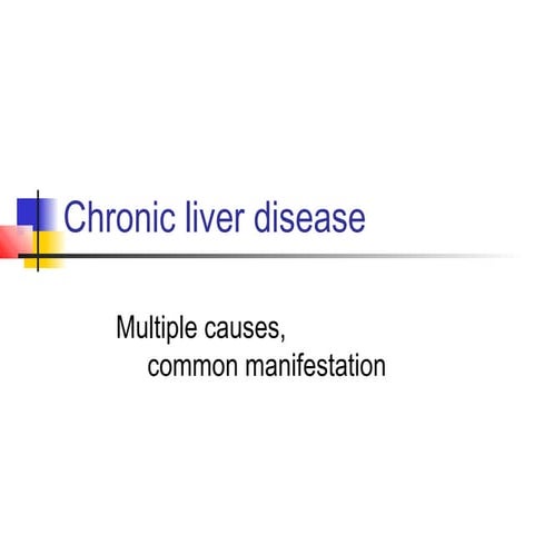 Chronic liver disease