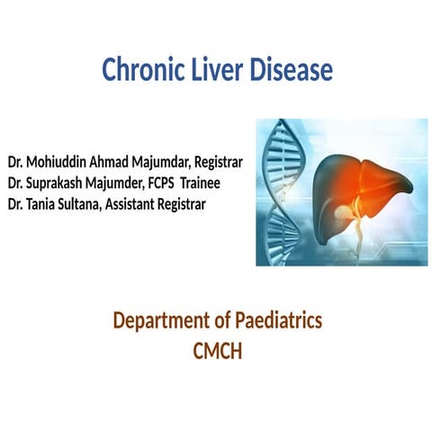 Chronic Liver Disease- Classification, Patholgy & Approch to CLD.pptx