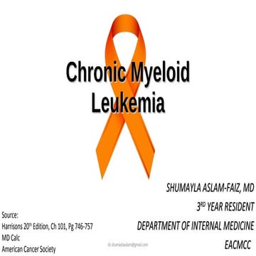 Chronic myeloid leukemia (CML)
